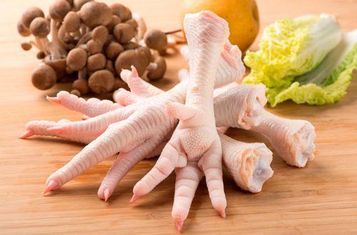 Las patas de pollo