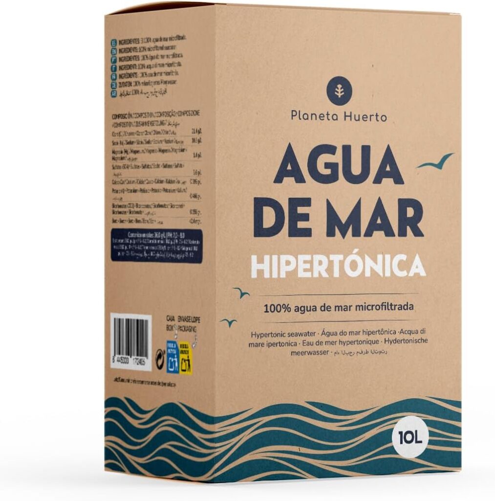 Agua de mar hipertónica Planeta Huerto