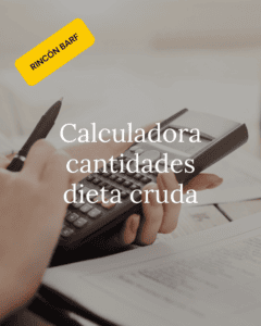 Calculadora de dieta cruda para perros