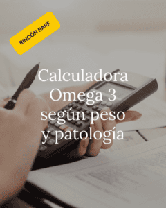 Calculadora de omega 3 para perros