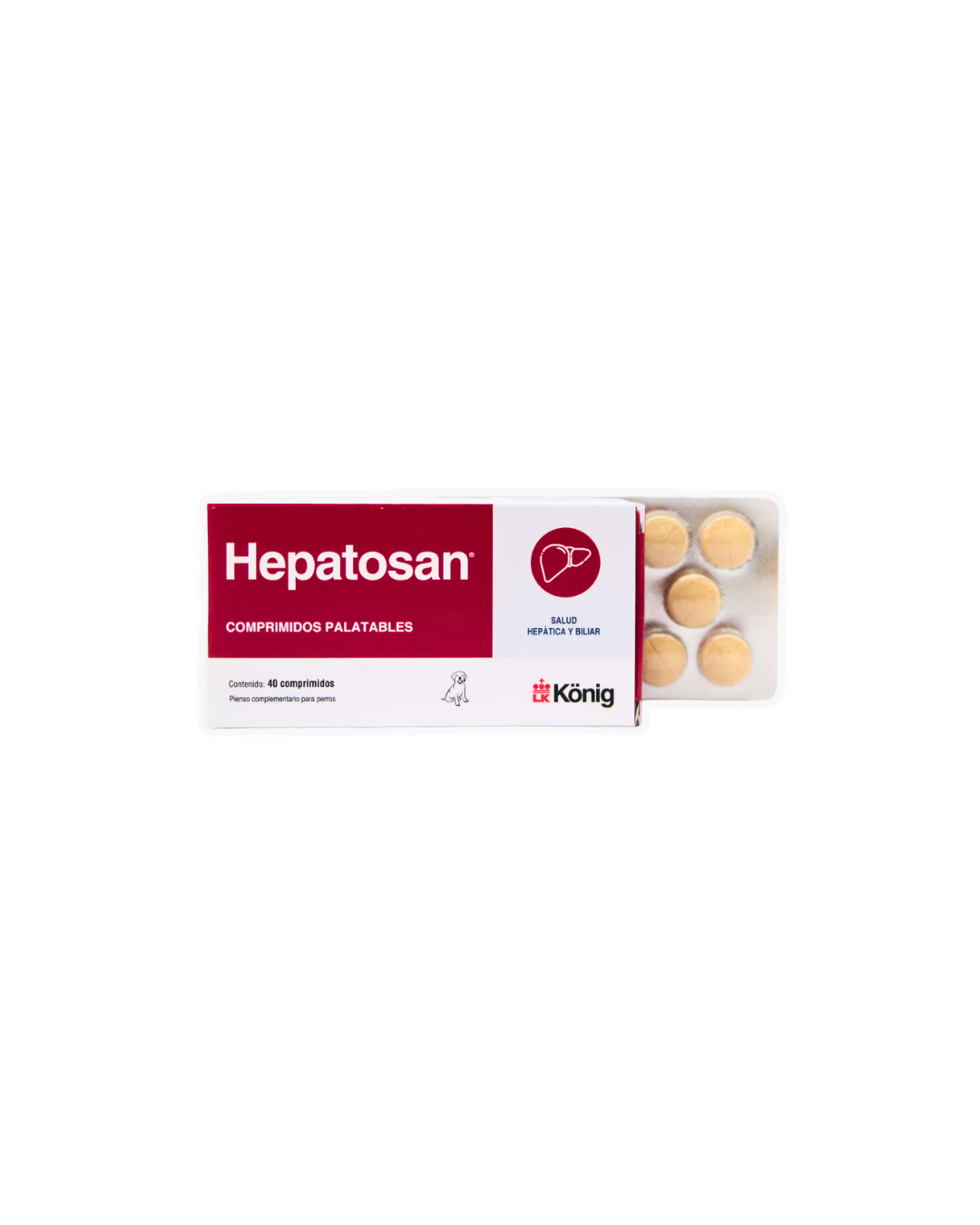 Hepatosán König suplemento hepático perros